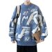 Men's Winter One-Piece Fleece Trendy Loose Round Neck Sweater New Thickened Warm Knitwear For Teenagers Layering_viptrois.com