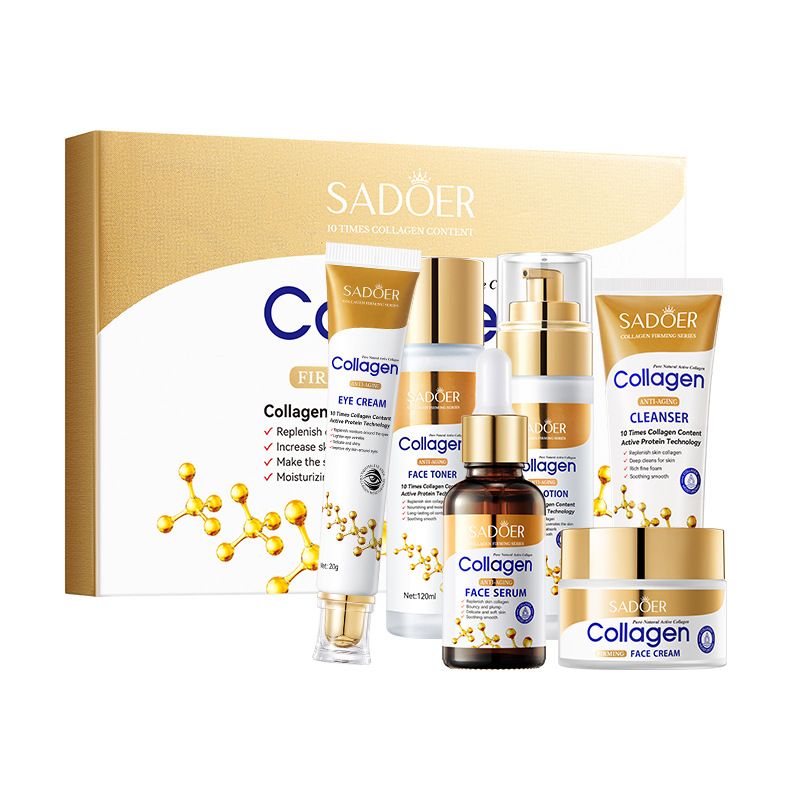 Collagen Firming Skincare 6-piece Moisturizing And Hydrating Set Box_viptrois.com