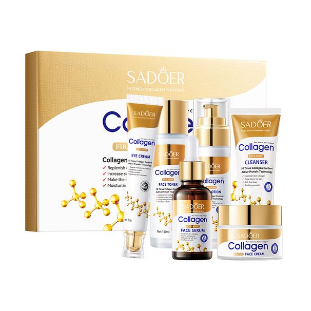 Collagen Firming Skincare 6-piece Moisturizing And Hydrating Set Box_viptrois.com