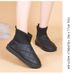 Snow boots women's new fashion thick soles in winter with extra thick velvet wear non-slip warm large cotton shoes_viptrois.com