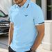 Men's Loose Fit Polo Shirt - Short Sleeve, Breathable & Wrinkle-Free Polyester, Summer Casual With Trendy Prints (S-2XL, 4 Colors)_viptrois.com