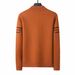Half-zip Winter Fleece-lined Jumper For Men, High-quality Warm Crew-neck Top, Pullover, Business Casual_viptrois.com