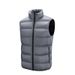 Men's Quilted Puffer Vest - Trendy Lightweight Winter Sleeveless Jacket With Stand Collar (Grey/Black/Army Green/Navy) - Oversized Fit For Layering_viptrois.com