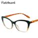 Women's Glasses New TR Anti Blue Light Glasses Personality Hip Hop Contrast Glasses Frame Fashionable And Simple Cat Eye Flat Glasses_viptrois.com