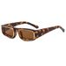Men's Sunglasses New Square Frame Sunglasses Personality Double Circle Metal Frame Fashionable And Simple Sunglasses Rectangular Sunglasses_viptrois.com