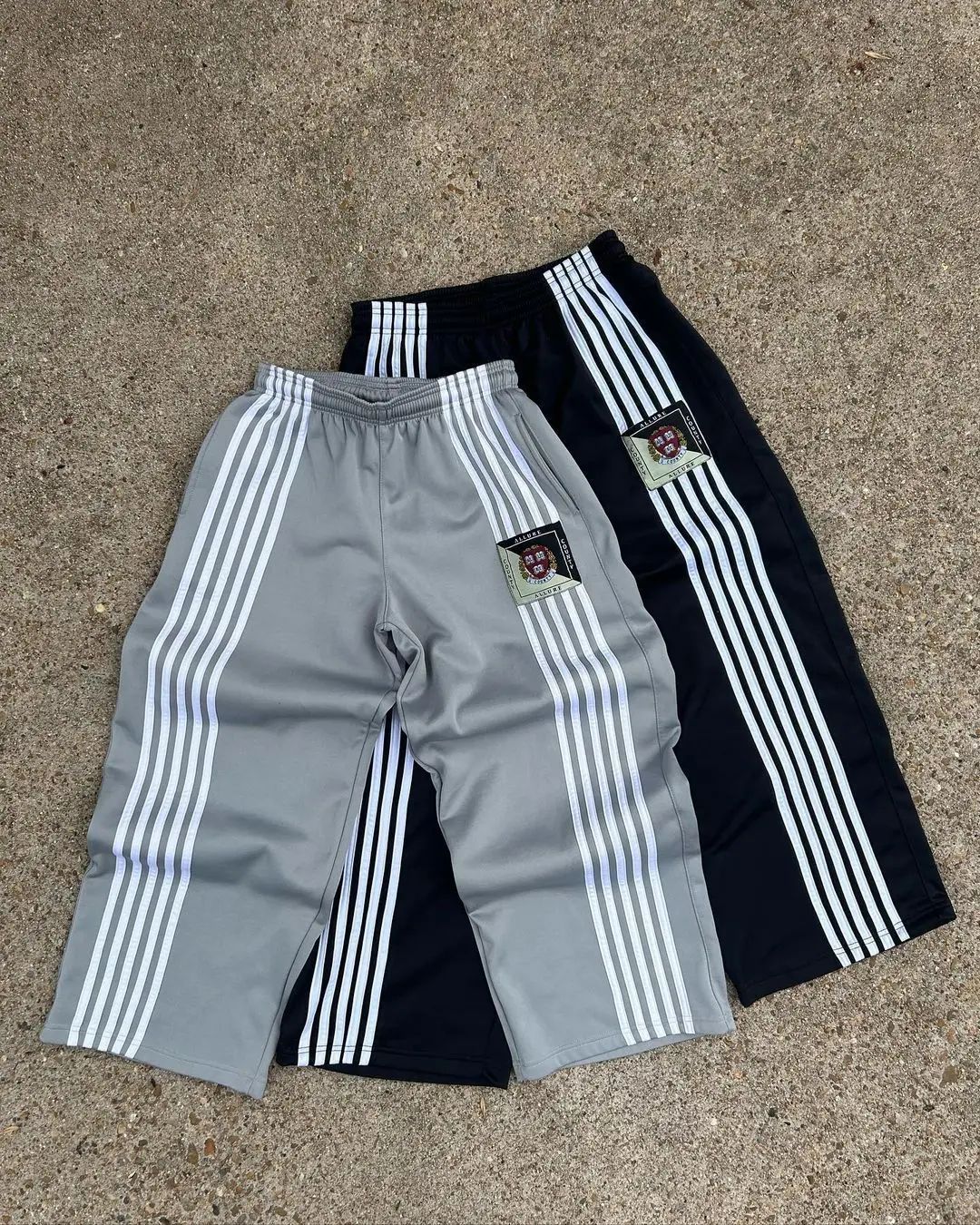 Men's Clothing New Sports Pants Street Fashion White Stripe Printing Comfortable Casual Men's Sports Pants_viptrois.com