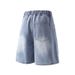 Men's Clothing New Retro Denim Shorts Washed Distressed Ripped Jeans Stylish And Rebellious_viptrois.com