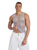 Men's Clothing Mesh Rhinestone Sexy Fishnet See Through Vest Party Nightclub Flash Diamond Top_viptrois.com