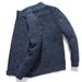 Men’s Fleece-Lined Knit Cardigan – Winter Stand Collar Zipper Jacket (Black/Burgundy/Brown, M-3XL)_viptrois.com