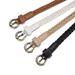 Women Braided Belts Summer Retro Woven Bronze Buckle Women's Thin Belt Fashion Versatile Dress Free Punch PU Decorative Belt For Women_viptrois.com