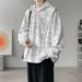 Factory Direct Sale Spring And Autumn Tie-Dye Hooded Sweatshirt For Men, Japanese Style, Plus Size, Unique Design,_viptrois.com