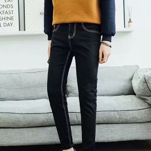 Men's Clothing Men's Jeans Spring And Summer Youth Fat Guy Large Size Straight Loose Jeans Casual Pants_viptrois.com