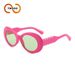 Two Circles Large Oval Frame Sunglasses - Fashion Retro Style For Women & Men (Model T1353)_viptrois.com