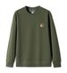 Fashionable Loose-fit Crewneck Sweatshirt, Street-style Autumn And Winter Top, Versatile Casual Outdoor Sweatshirt, FOX_viptrois.com