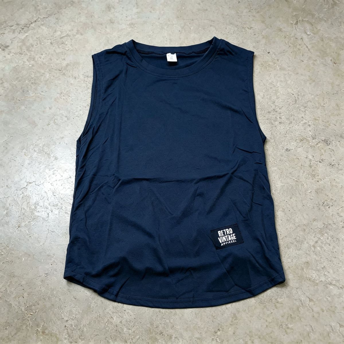 Men's Clothing Retro Sleeveless T Shirt Men's Waistcoat Loose Versatile Solid Color Casual Men Ins Trendy Solid Color Vest Outer Wear_viptrois.com