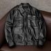 Men's Vintage PU Leather Jacket – Quilted Lined Biker Coat With Relaxed Fit (Black/Brown, Thin & Thickened Versions)_viptrois.com