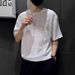 Men's Clothing Short Sleeved Trendy Casual Bottoming Shirt Summer Loose Round Neck Half Sleeved Top_viptrois.com