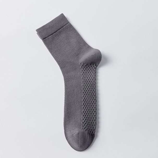 Men's Socks Antibacterial, Deodorizing And Sweat Absorbing Mid Tube Socks For Summer Business Casual Sports Cotton Socks For Spring And Autumn_viptrois.com