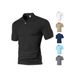 Men's Clothing Men's Breathable Linen-Look Short Sleeve Shirt – Lightweight Polyester Woven Top With Checkerboard Texture & Spread Collar_viptrois.com