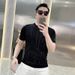Summer Ice Silk T-shirt For Men: Fashionable, Form-fitting, Versatile, Elastic, Rhinestone, Breathable, Knitted Short-sleeved T-shirt_viptrois.com
