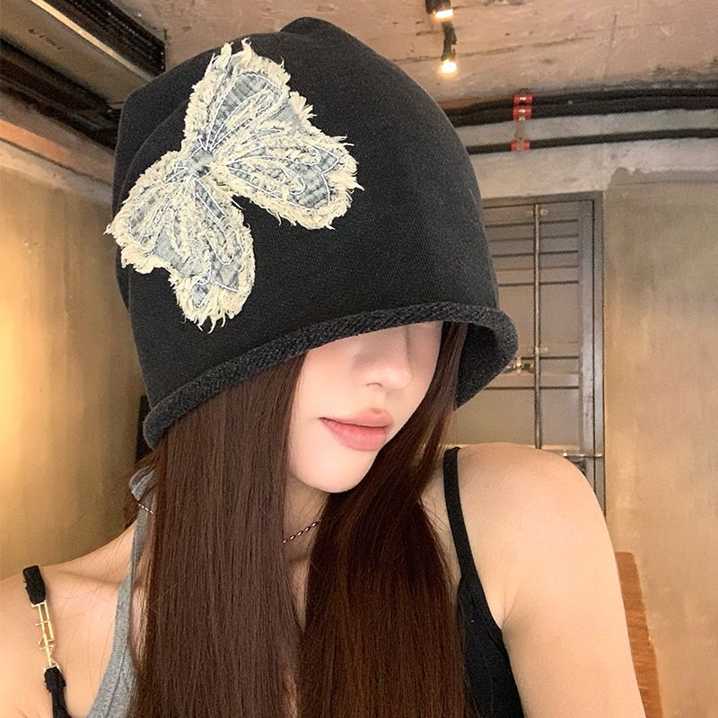 Small Niche Design With Bow Embroidery Black Pile For Women In Spring Summer, Showing Off Their Face, Small Streets, Big_viptrois.com