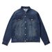 Men's Clothing Loose Silhouette Drop Shoulder Denim Jacket Trendy Casual Cityboy Washed Workwear Jacket_viptrois.com