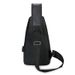 Men's Bags Crossbody Men's Bag USB Charging Pu Chest Bag Simple Men's U Casual Trend Shoulder Bag Men's_viptrois.com