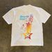 American High Street Style 230g Pure Cotton Short Sd T-shirt For Men's Summer Fashion Brand Star Print Loose Half_viptrois.com