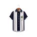 Men's Clothing Summer New Men's Coconut Tree Print Hawaiian Short Sleeved Shirt Casual Large Size Cardigan Lapel Beach Shirt_viptrois.com