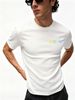 3 Pack Men's Oversized T-Shirts, 100% Cotton Crew Neck Casual Tees, Relaxed Fit Minimal Floral Text Print Design, Black White Grey_viptrois.com