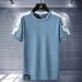 Short Sleeved Men's Summer Pure Cotton T-shirt, Breathable And Comfortable Sports, Fitness, Running, Casual Fashion,_viptrois.com
