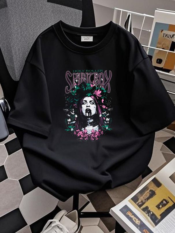 Spiritbox Holy Roller Album Black Unisex T-Shirt All Size S To 5XL 1L292 Soft Breathable Comfortable Stylish Fashion Summer Casual_viptrois.com