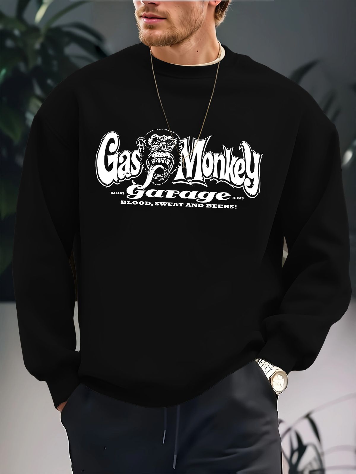 Autumn And Winter Men's Top Sweatshirt Loose And Comfortable Warm And Hooded Sweatshirt Men's Clothing_viptrois.com
