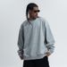 New Autumn Winter Fleece Lined Solid Color American Street Style Trendy Brand Crew Neck Unisex Sweatshirt_viptrois.com