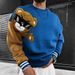 Men's Clothing Round Neck Sweatshirt Men's 3D Printing Men's Round Neck Sweatshirt European And American Autumn And Winter Printed Pullover Sweatshirt_viptrois.com