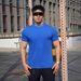 Men's Clothin Loose Fitness Short Sleeved Men's Basketball Autumn Running Training Solid Color Solona Stretch Sports T Shirt_viptrois.com