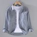 Autumn Thin Long Sleeved Shirt, Men's Slim Fit Inch Shirt, Spring And Autumn Wrinkle Free Oxford Spinning Jacket, Business Casual Shirt_viptrois.com