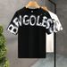 Handsome Printed Short-sleeved T-shirt Men's Trendy Brand Slim-fitting Half-sleeved 2025 Summer New Men's Ruffian Handsome T-shirt_viptrois.com