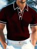 2026 Summer Short-Sleeved Multi-Color Plaid Collar Breathable And Comfortable Casual Everyday Polo Shirt For Men In Europe And America_viptrois.com
