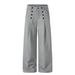 Men's Clothing Men's Double Breasted Striped Black Trousers Old Fashioned Loose Fit Casual A-Line Style Thin Summer Suits & Blazers_viptrois.com