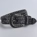 VOOTHOST Men's Jeans Rhinestone Large Size Women's Western Denim Shiny Rivet Design Leather HipHop Punk Rock Y2K Style Belt VB074_viptrois.com