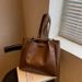 Women's Bucket Bag Simple Texture Trend Line Women's Bag Bucket Bag Shoulder Bag_viptrois.com