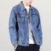 Men's Clothing Plus Size Denim Jacket Men Spring And Autumn Fashion Loose Black Handsome Workwear Jacket Men Large Size_viptrois.com