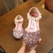 Foreign Trade Children's Sandals 2025 Summer New Girls Rhinestone Square Head Princess Leather Shoes Student Bow Dance Shoes_viptrois.com