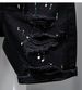 Men's Clothing Summer Ripped Thin Denim Shorts Men's Black Versatile Popular Washed Slim Fit Five Point Pants Trendy Brand Youth_viptrois.com