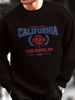 Men's Loose Casual Fashion California Letter Pattern Printed Round Neck Long Sleeved Pullover Hoodie For Autumn And Winter_viptrois.com