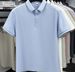Summer New Seamless Waffle Jacquard Lapel Short-sleeved T-shirt Men's Solid Color Business Casual Polo Shirt_viptrois.com