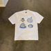Pure Cotton T-Shirt Oversized Dessert Print Couple Short Sleeved For Women And Men Heavyweight 250g_viptrois.com