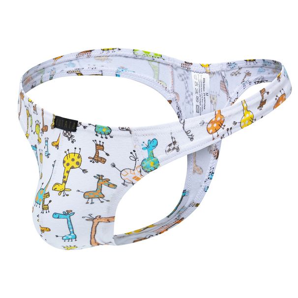 Pulse New Recommended Cotton Export European Size Cartoon Low Waist Thong Sexy Men's Underwear B173_viptrois.com