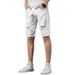 Men's Clothing White Ripped Denim Shorts Men's Straight Pants Trendy Brand Ins Shorts Slim Breeches_viptrois.com